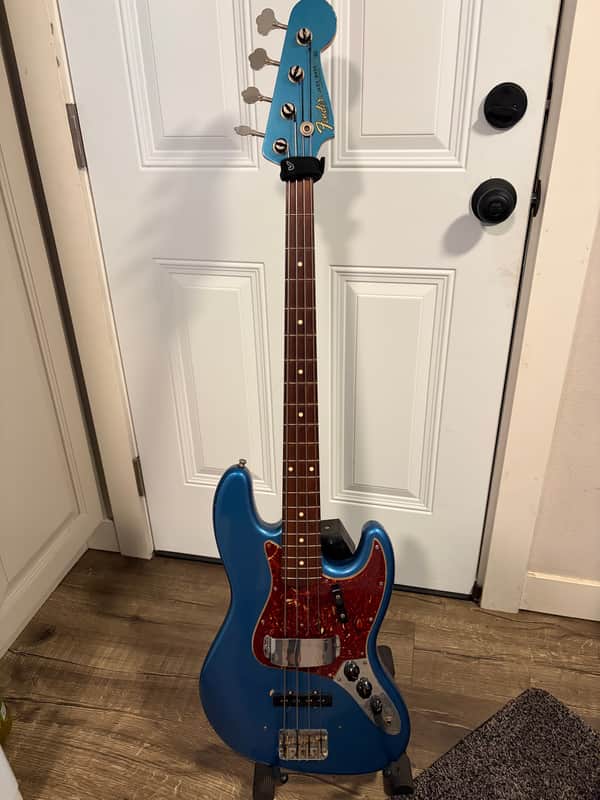 Fender custom shop 64 jazz bass - Lake placid blue image 1