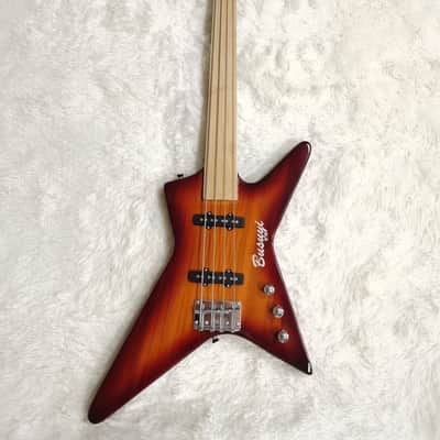4 Strings Short Scale Fretless Set Neck Bass Busuyi Guitar 2023 Bild 1