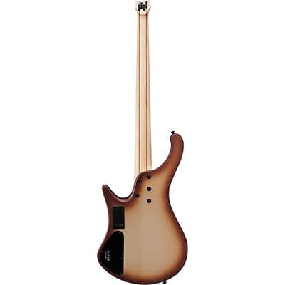 Ibanez EHB600CCM Ergonomic Headless Bass Guitar - Charred Champagne Burst Matte image 5