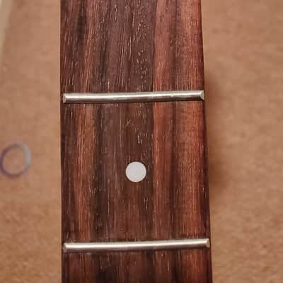 Flamed roasted satin 4 string bass neck image 8