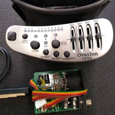 Ovation OP50 Preamp and Ovation Transducer Pickup with Stereo