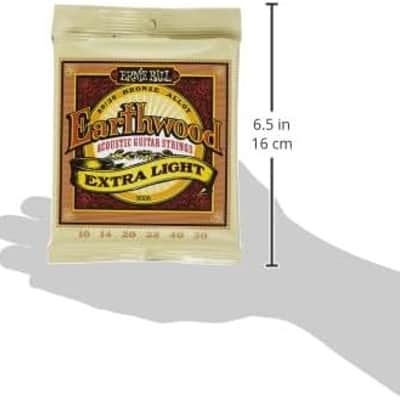 Ernie Ball Earthwood Extra Light 80/20 Bronze Acoustic Guitar Strings, 10-50 Gauge (P02006) image 6