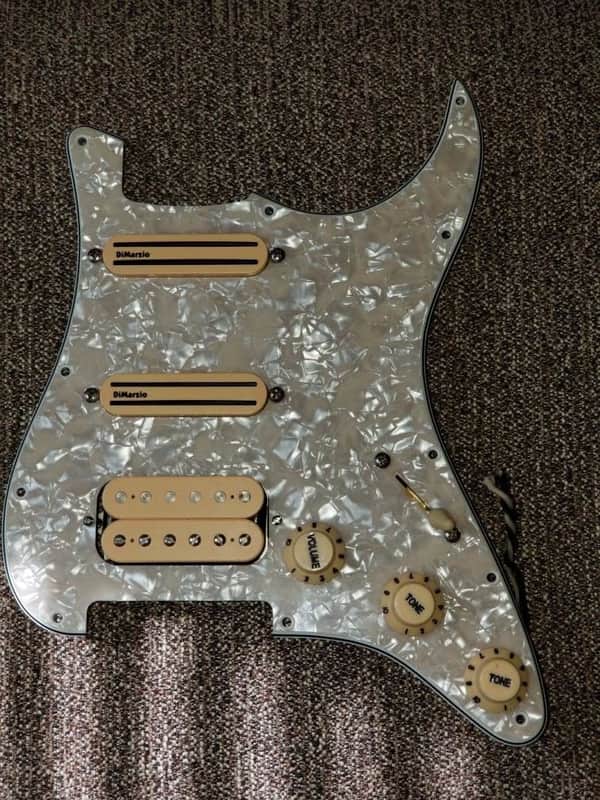 DiMarzio Andy Timmons Loaded Strat Pickguard DP224F AT-1, DP187 Cruiser image 1