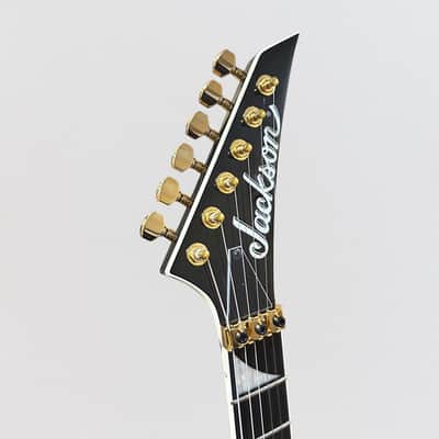 Jackson MJ Series Rhoads RR24MG Electric Guitar 2024 - Black with Yellow Pinstripes image 6
