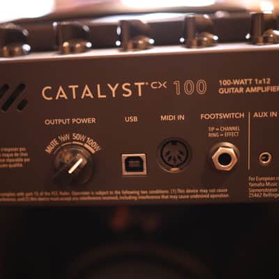 Line 6 Catalyst 100 2-Channel 100-Watt 1x12 Modeling Guitar Combo- Black image 2