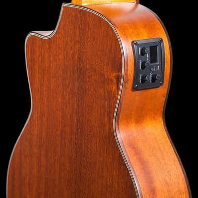 Ohana Model TK-35CE All Solid Tenor Electric/Acoustic Ukulele + Gig Bag - BLEM image 4