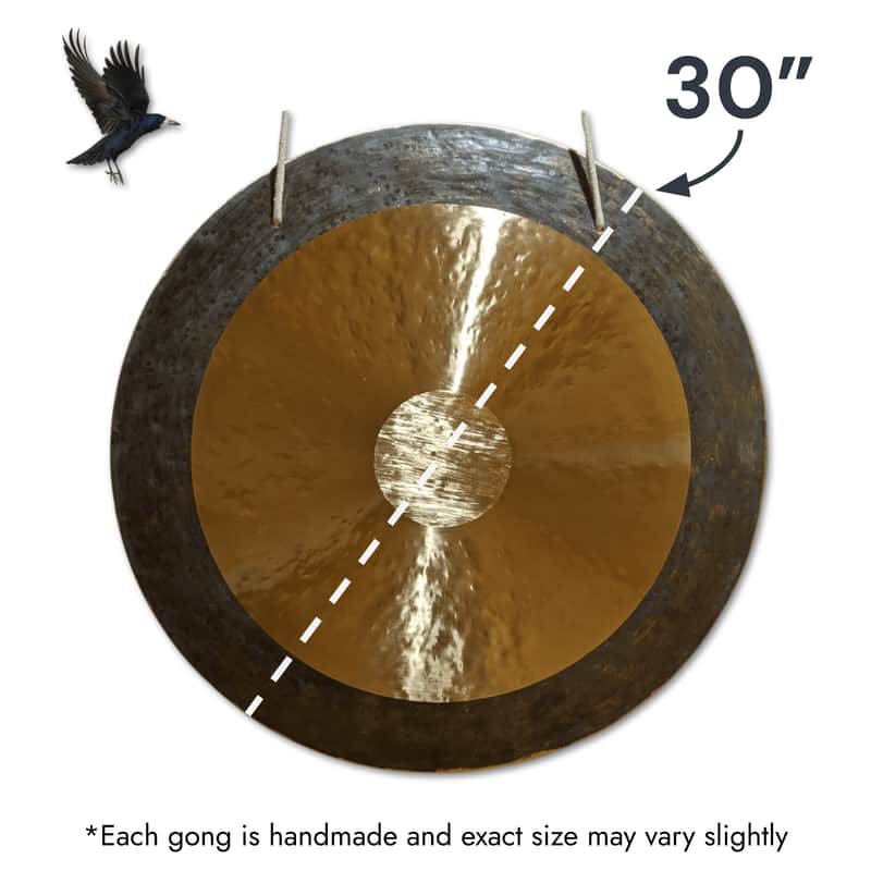 30" (D#2-40) Horizon Gong by Raven Sounds, Handmade Bronze Wind Gong, Free Mallet image 1