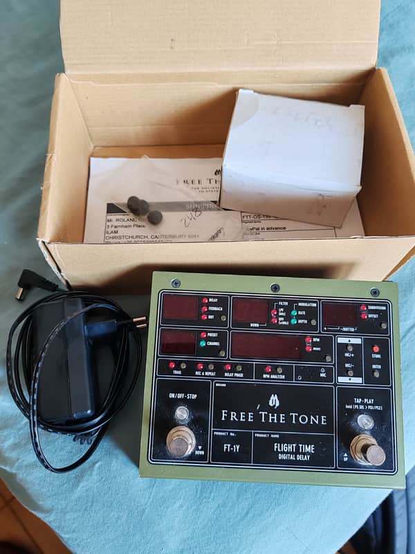 Free The Tone FT-1Y Flight Time Digital Delay 2010s - Green image 1