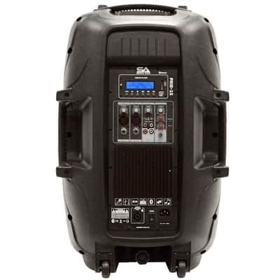 PAIO15 - Active 15 Inch PA Speaker System - Bluetooth, Wireless Mic, Speaker Stands and Cables image 5