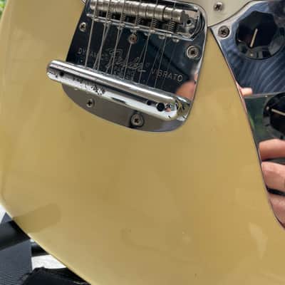 Fender Mustang Guitar with Rosewood Fretboard 1973 - 1974 - Olympic White image 4