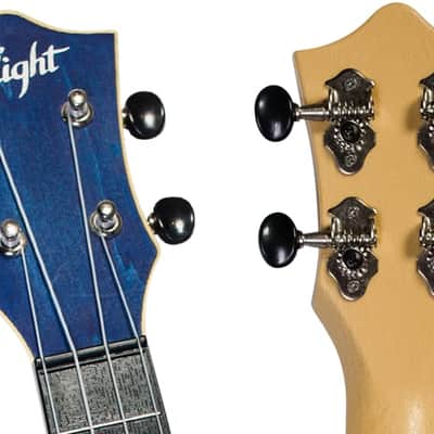 Flight TUS35 Dark Blue Travel Soprano Ukulele - Dark Blue plastic and a laminate linden top image 8
