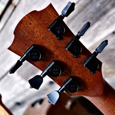 LAG Bluewave TBW1TE-BRW - Travel Guitar - Vintage Brown image 13