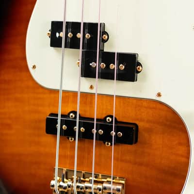 Fender 75th Anniversary American Professional PJ Bass - 2-Color Sunburst with Hardshell Case image 10