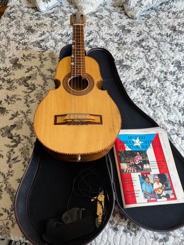 Guitar Cuatro 10 string guitar from Puerto Rico 2010 - Spruce or Acacia Hardwood Finish image 1
