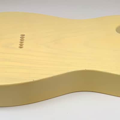 1 PIECE 4lbs BloomDoom Nitro Lacquer Aged Relic Blonde Double Humbucker T-Style Vintage Guitar Body image 10