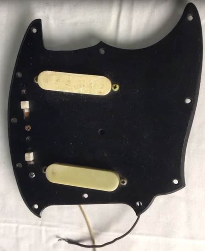 Fender Mustang 1966 Loaded Pickguard Pickup pots knobs Vintage image 1
