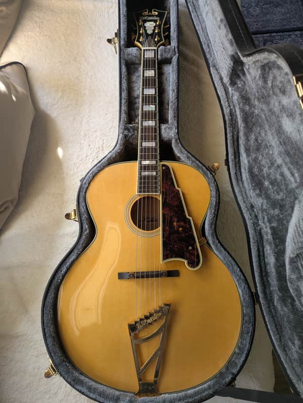 D'Angelico EX-63 Archtop Non-Cutaway with Stairstep Tailpiece 2010s - Natural image 1