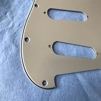 New 3 Ply Vintage Yellow  11 Hole Modern-Style Strat s/s/s Fits Fender Guitar Pickguard image 6