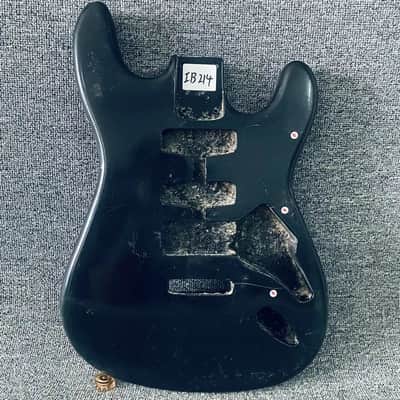 Black HSS Basswood Guitar Strat Style Body image 1