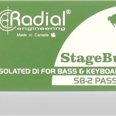 Radial StageBug SB-2 Transformer Isolated Passive Direct Box DI w/ Mic Cable image 10