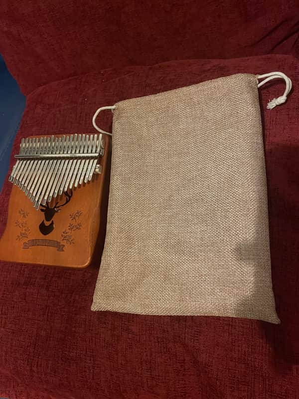 Wooden 21-Note Solid Kalimba 2020s - Black Walnut image 1
