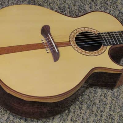 2012 K M Clark Custom A Wedge Cutaway Acoustic COCOBOLO Kevin Michael image 9