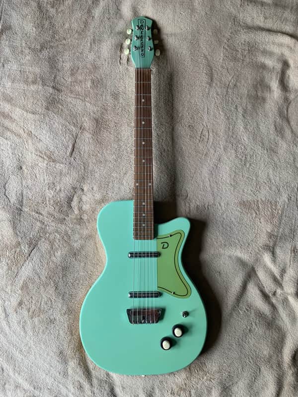 Danelectro Guitar ’56-U2 Reissue 1999 - Aqua Blue image 1