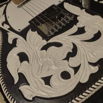 2009 Fender Telecaster USA Highway One (Hwy 1 Tele) w/Waylon Jennings-style Custom Leather Cover/Wrap & G&G Hard Case image 9