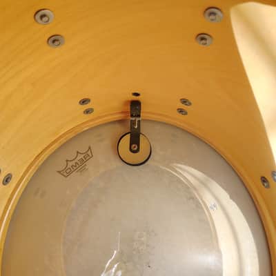 Ludwig 15"(Diameter)x12" (Depth) 3 ply with Inner Rings Tom 1970's - Black Wrap image 14