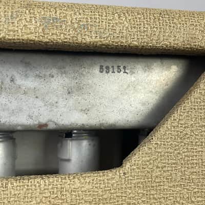 1961 Fender Bandmaster 40-Watt 2-Channel 1x12" Piggyback Guitar Amp - Brown panel image 9