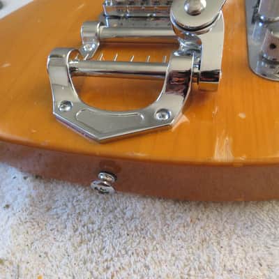 Telecaster style loaded body with tremlo Tele Tremlo loaded body unknown - butterscotch image 4