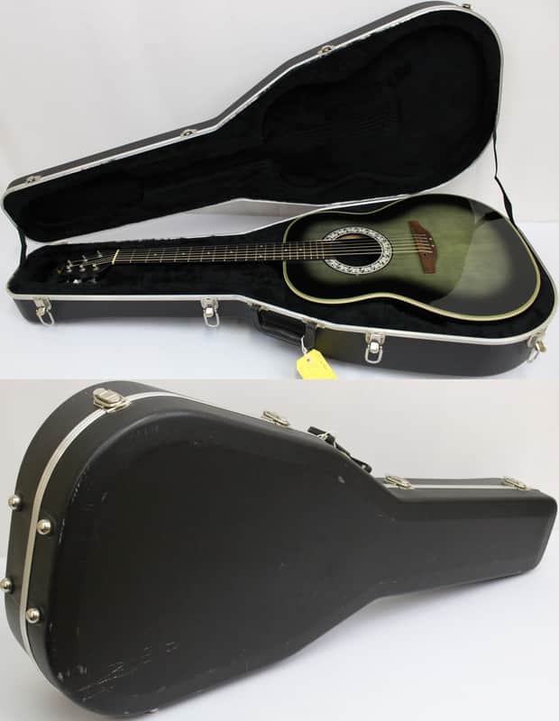 Ovation Celebrity CC11 Deep Bowl Acoustic Guitar, Green Burst