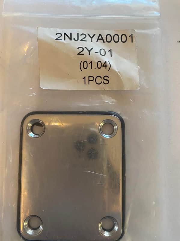Genuine Ibanez 2NJ2YA0001 2020 Chrome Guitar Neck Joint Plate GIO Standard image 1