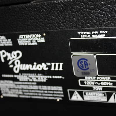 Fender Pro Junior III/ 15 Watt 1x8" Tube Combo image 7