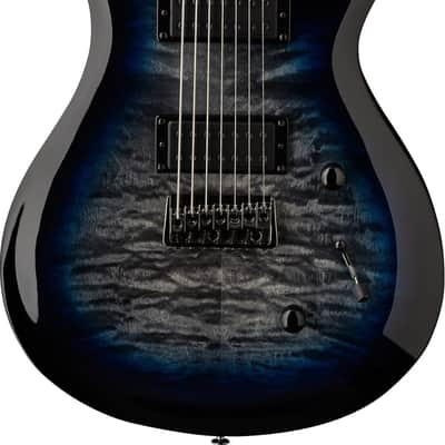 PRS SE Mark Holcomb SVN Signature 7-String Electric Guitar, Ebony Fingerboard, Holcomb Blue Burst image 2