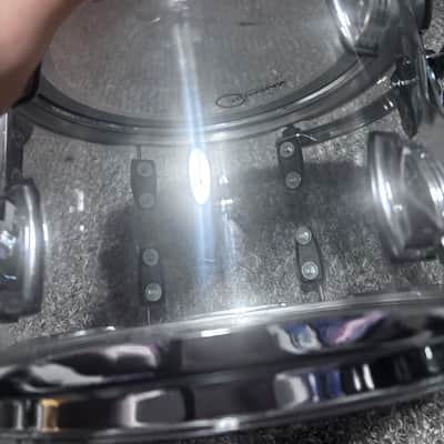 Ludwig Vistalite 12” Rack Tom Clear 2000’s - Clear image 3