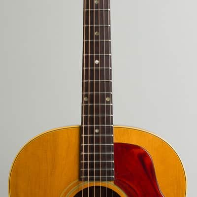 Gibson  J-50 Adj. Flat Top Acoustic Guitar (1965), ser. #364820, black tolex hard shell case. image 8