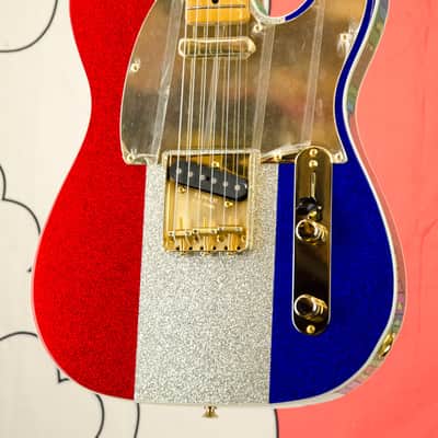 Fender Limited Edition Buck Owens Telecaster®, Maple Fingerboard, Red, Silver and Blue Sparkle image 10