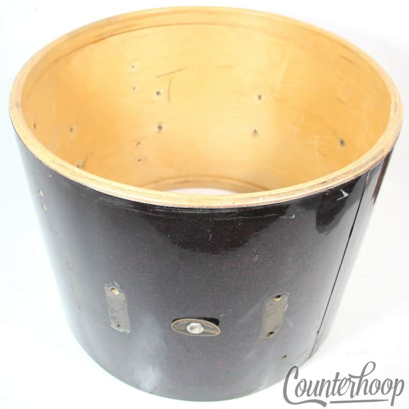 Slingerland 12x15"Black Sparkle Drum Shell Vintage'66 3Ply Floor Tom Project 60s image 1