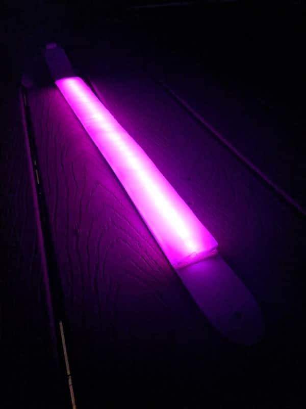 Rockit Music Gear Super Bright Rechargeable LED Guitar Strap White handmade image 1
