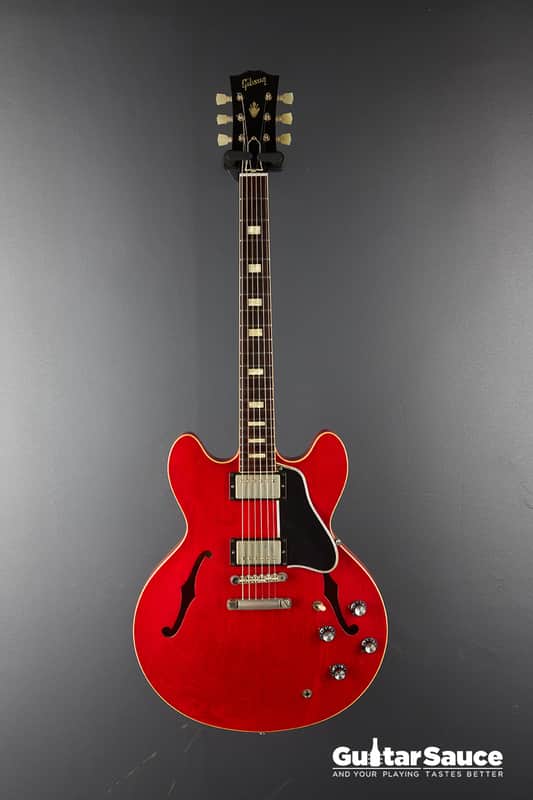Gibson Custom ES-335 1963 Memphis Cherry Red Block Inlays 2014 Used (cod.1288UG)