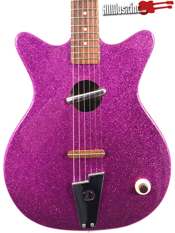 Danelectro Dano Convertible Purple Sparkle Acoustic Electric