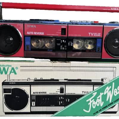 AIWA CS-W66U Rare Vintage Cassette Deck Boombox Retro Japan Serviced Warranty image 1
