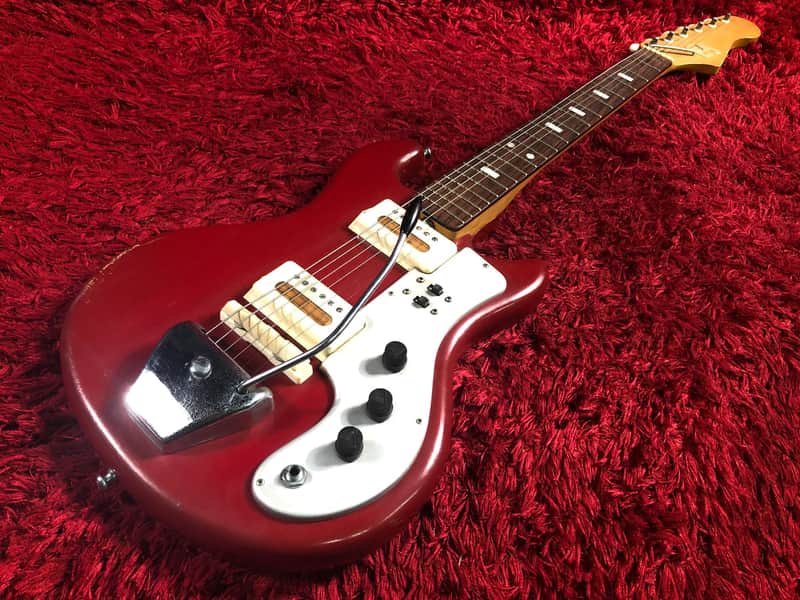 Rare Guyatone Electric Guitar LG-85T Red Japan Vintage 1960s image 1