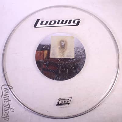 Ludwig 22"Silver Dot Clear Bass Drum Head Rockers Vintage 70s Made In USA Batter image 1