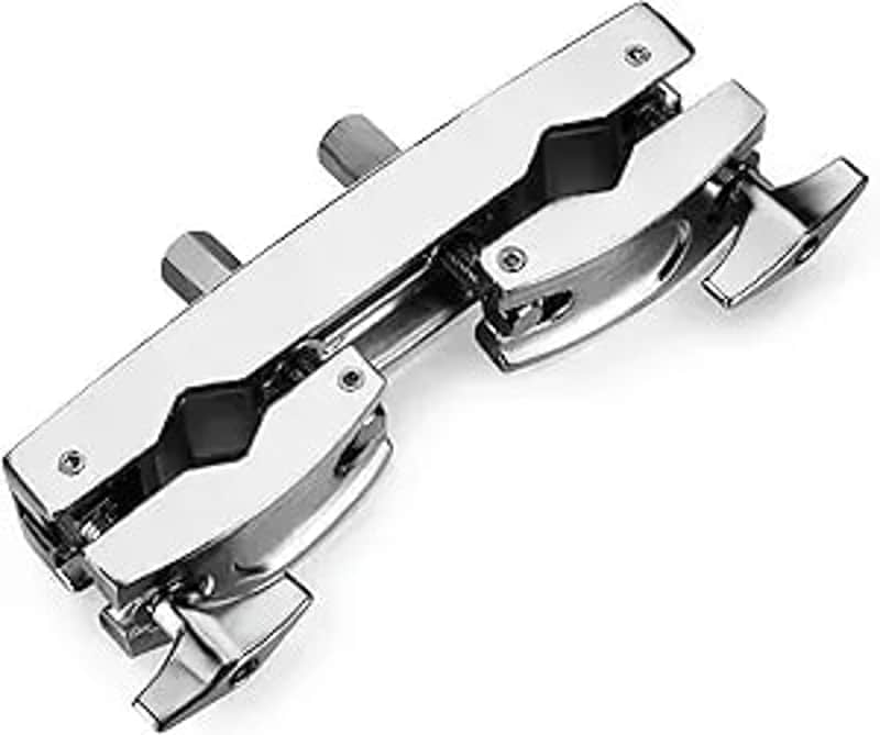 Cymbal Stand Multi-clamp, Silver Drum Clamp Mounting Multi-Clamp, Adjustable Percussion Drum Accessories for Toms, Cowbell, Drum Cymbal Stands image 1