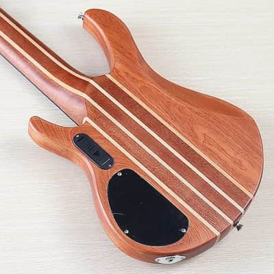 6 String Electric Bass, Sapele Wood Body, Maple Neck, 24 Frets Fretboard image 7