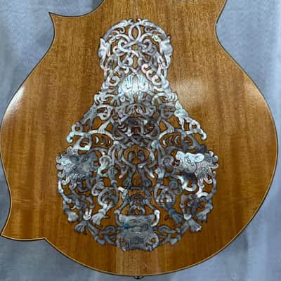 Mandolin Handmade by Blueberry, 8 String Wood Celtic Motif Mandolin,Custom Handcrafted Wooden,Steel String, Beautiful Sound, Hard Case Incl. image 11