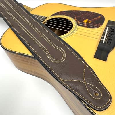 Walker and Williams C-34 Cognac Brown Premium Handmade Double Padded Leather Strap image 5