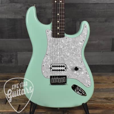 Mint Fender LTD Tom DeLonge Stratocaster - Surf Green with Deluxe Gig Bag image 16